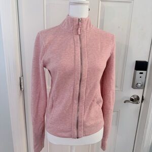 Victoria Sport Athletic Jacket S | Pink Mock Neck Full Zip